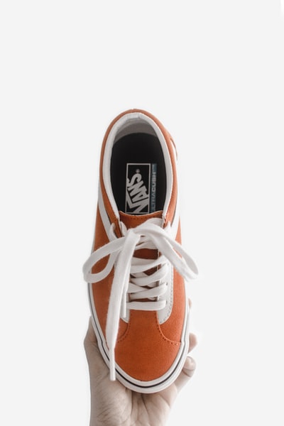 Orange vans sneakers
